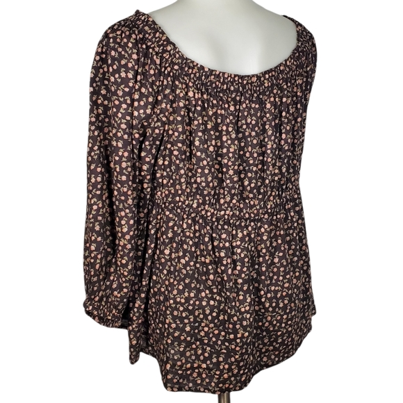 AMERICAN EAGLE NWT Babydoll Floral Ruffle Top sz L - Picture 4 of 14